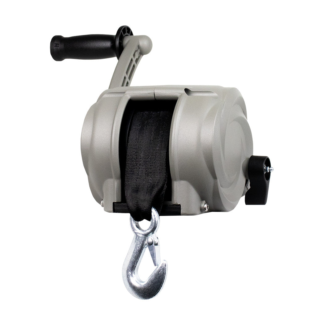 Powerwinch Premier Series Winch 2000lb, 8", Crank Arm - Saltwater Silver [21300-W-2000-8-S-R] Powerwinch