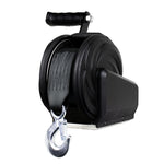 Powerwinch Select Series Winch 600lb, 8" Crank Arm - Carbon Black [21400-W-0600-8-B-R] Powerwinch