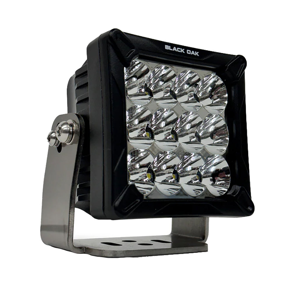 Black Oak 4" LED Pod Light - Black Housing - Bracket Mount - 120W - Combo Beam [4C-POD] Black Oak LED