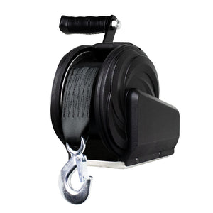 Powerwinch Select Series Winch 1,600lb, 8" Crank Arm - Carbon Black [21400-W-1600-8-B-R] Powerwinch