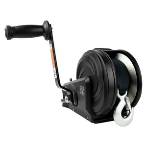 Powerwinch Select Series Winch 2,000lb, 2 Speed, 8" Crank Arm - Carbon Black [21400-W-2000-8-B-R] Powerwinch