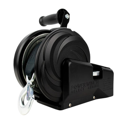 Powerwinch Select Series Winch 2,500lb, 2 Speed, 8" Crank Arm - Carbon Black [21400-W-2500-8-B-R] Powerwinch
