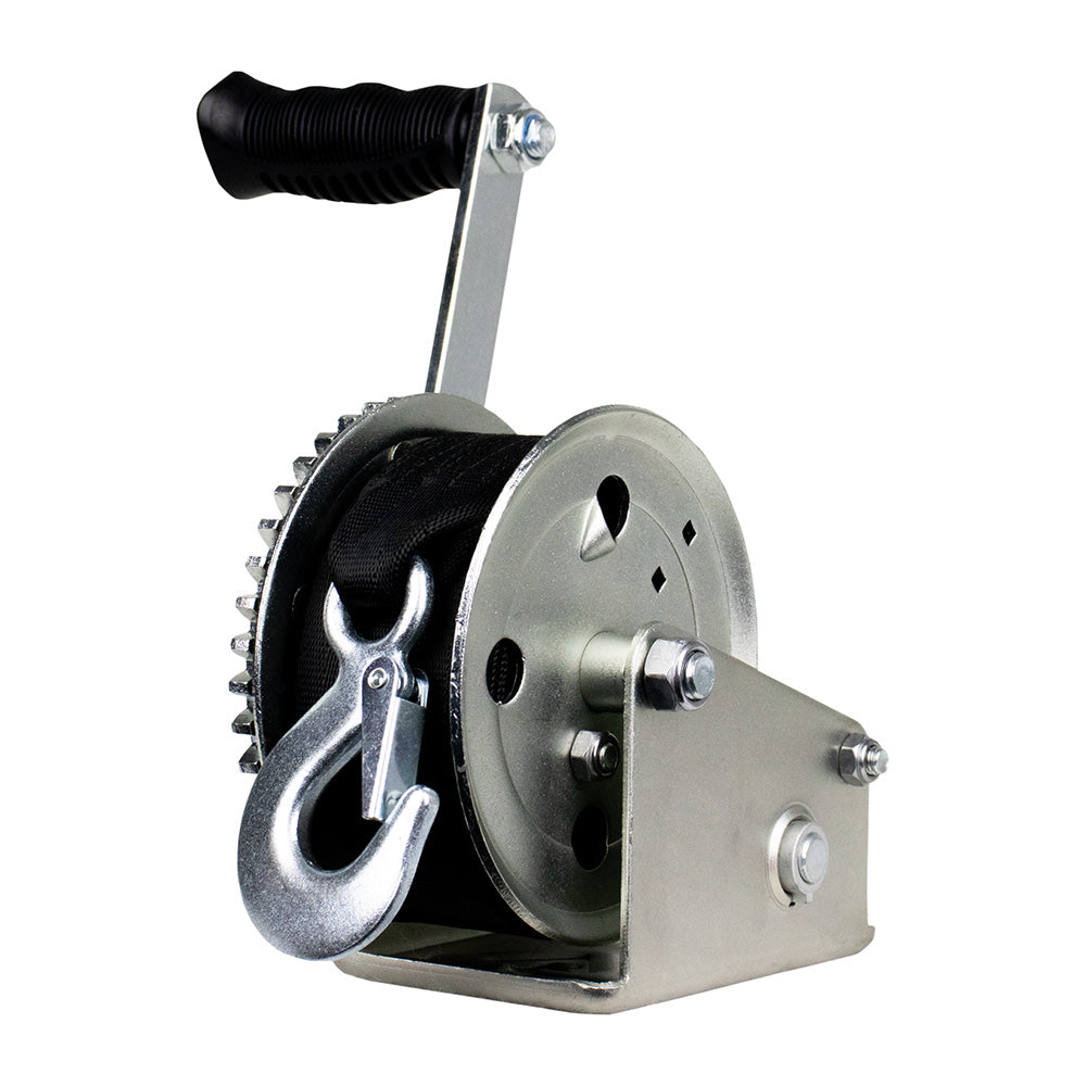 Powerwinch Utility Series Winch 1,200lb, 6" Crank Arm - Zinc [21500-W-1200-6-Z-R] Powerwinch