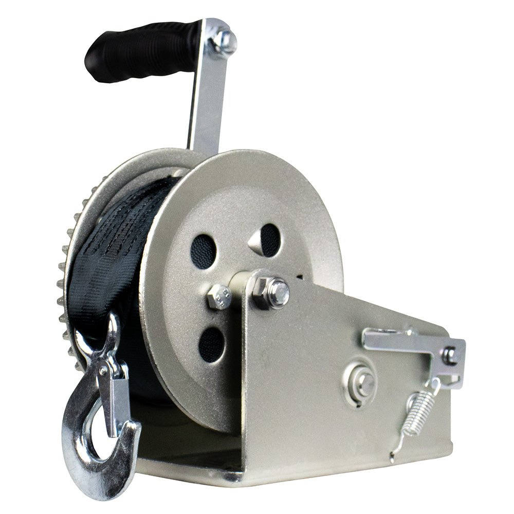 Powerwinch Utility Series Winch 1,800lb, 2 Speed, 8" Crank Arm - Zinc [21500-W-1800-8-Z-R] Powerwinch