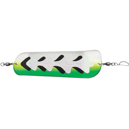 Luhr-Jensen Money Roll Flasher - 8-1/4" - Glow Biohazard [5860-008-1756] Luhr-Jensen