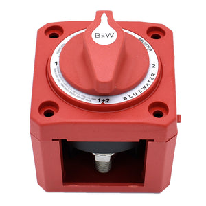 Bluewater Off/1/2/Both Battery Switch - Surface Mount - Red [9800-007-11] Bluewater