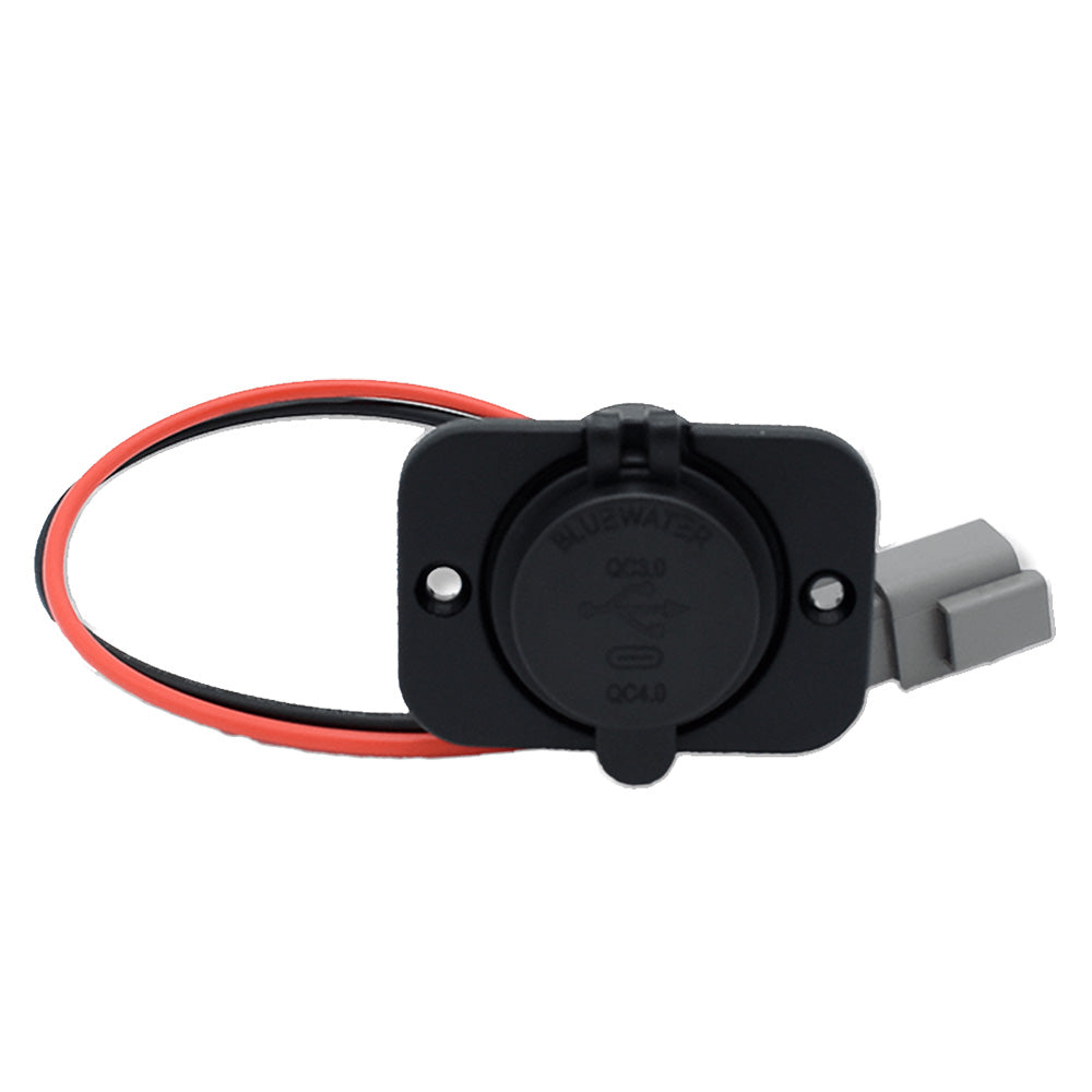Bluewater USB/USB-C w/Deutsch Connector  Plate [6000-3005] Bluewater