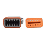 Bluewater 12 Position Female Deutsch Connector w/Wedge Lock [DT06-12S] Bluewater
