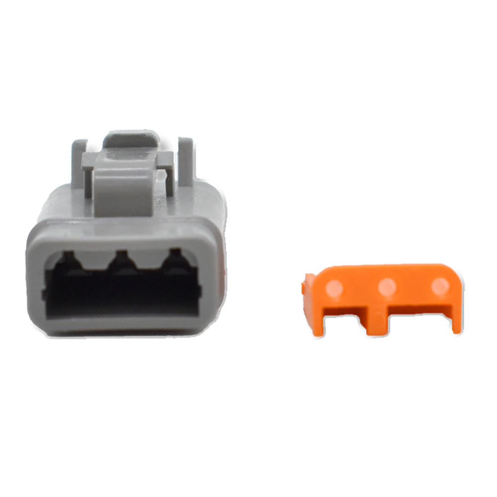 Bluewater 3 Position DTM Female Connector w/Wedge Lock [DTM06-3S] Bluewater