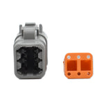 Bluewater 6 Position DTM Female Connector w/Wedge Lock [DTM06-6S] Bluewater