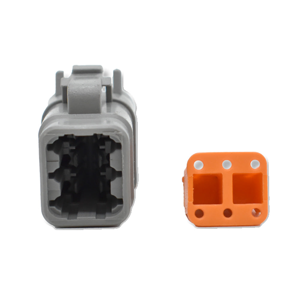 Bluewater 6 Position DTM Female Connector w/Wedge Lock [DTM06-6S] Bluewater