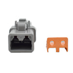 Bluewater 2 Position DTP Female Connector w/Wedge Lock [DTP06-2S] Bluewater