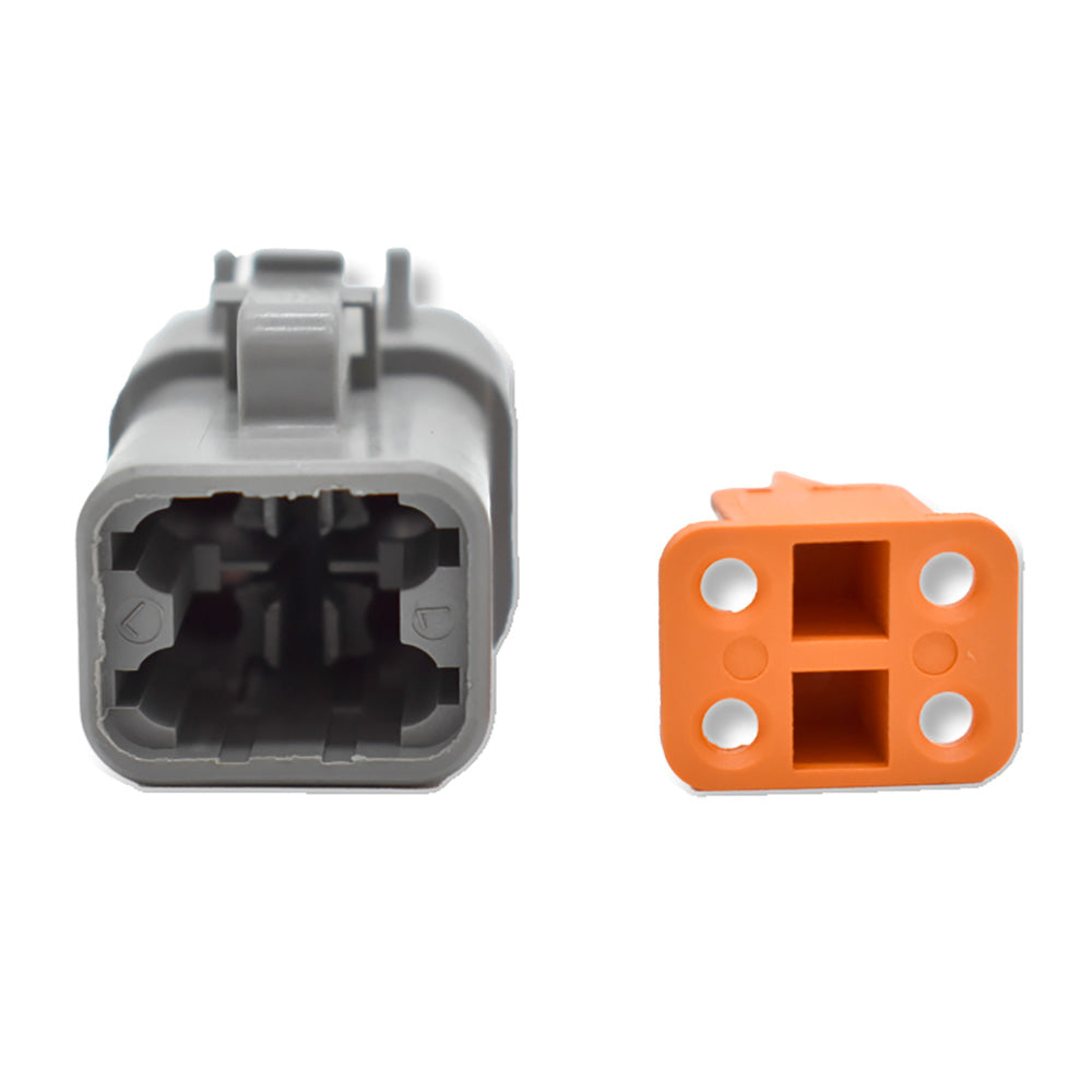 Bluewater 4 Position DTP Female Connector w/Wedge Lock [DTP06-4S] Bluewater