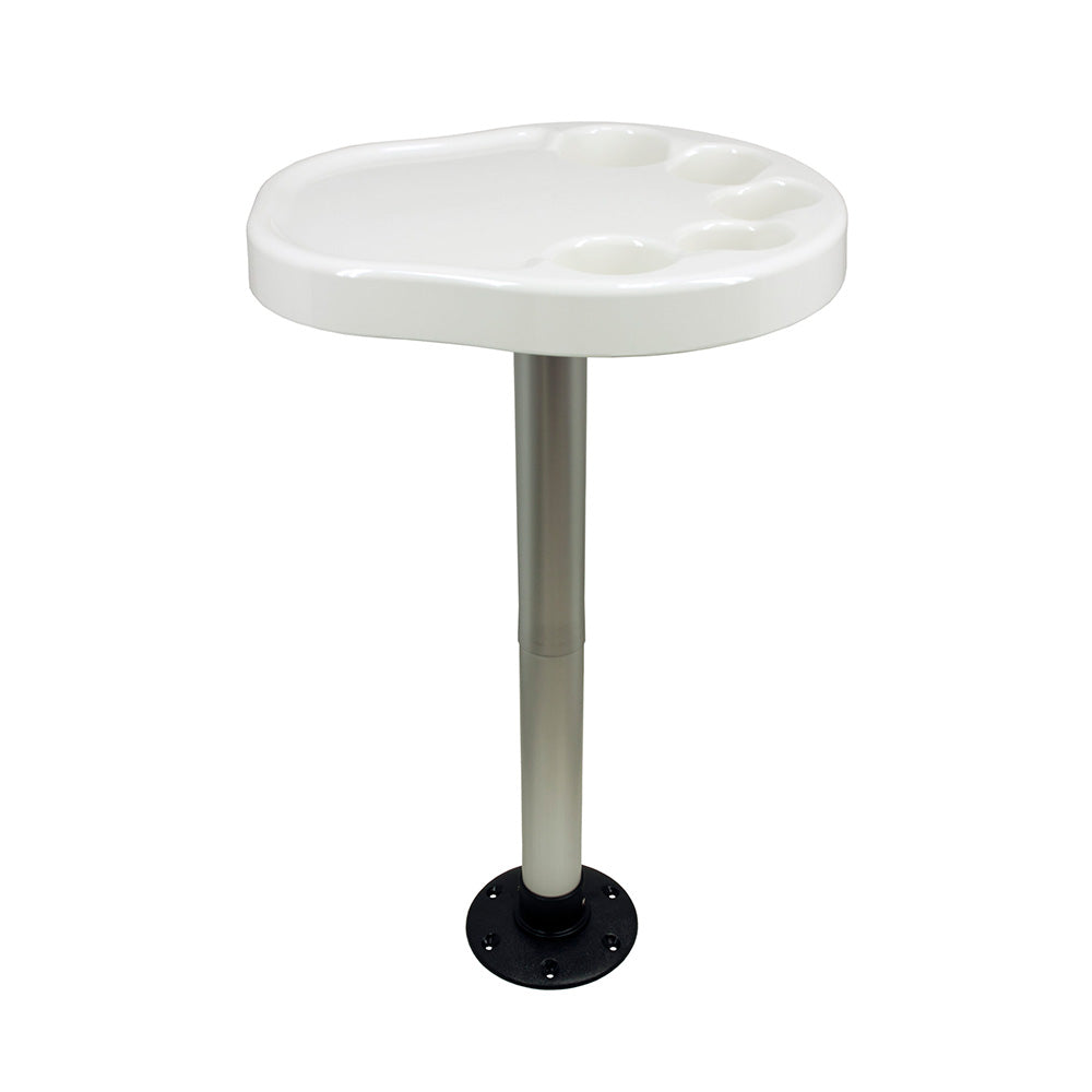 Springfield Party Platter Thread-Lock Surface Mount Table Package - White [1690901] Springfield Marine
