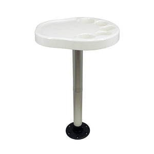 Springfield Party Platter Thread-Lock Surface Mount Table Package - White [1690901] Springfield Marine