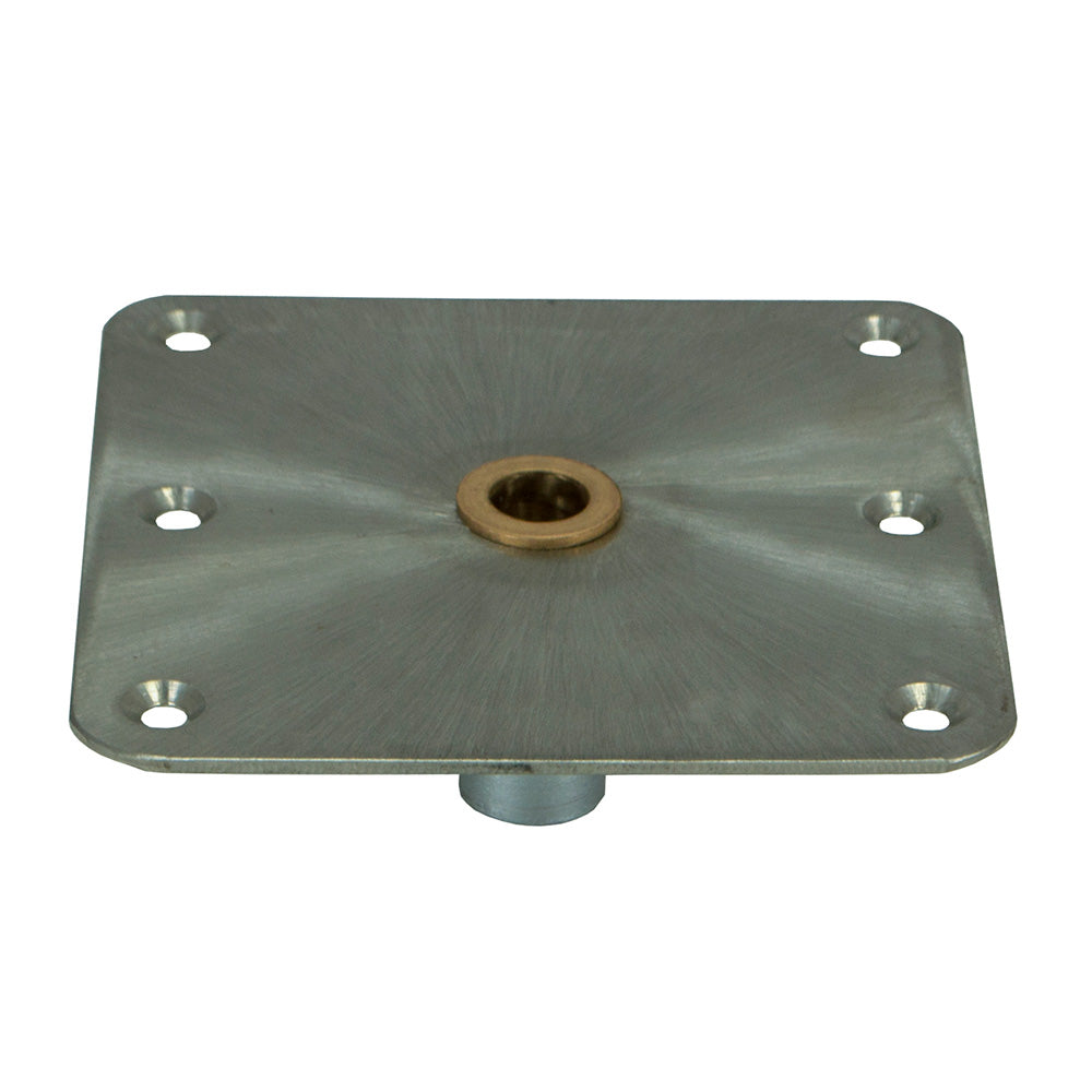 Springfield KingPin Standard Square Steel Base w/Brass - 7"x7" [3620001-B] Springfield Marine