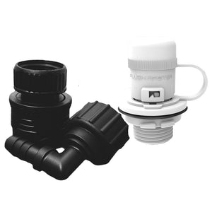 Flushmaster Flush Port Quick Connect f/Mercury - White [SM-FMQCMW] Flushmaster