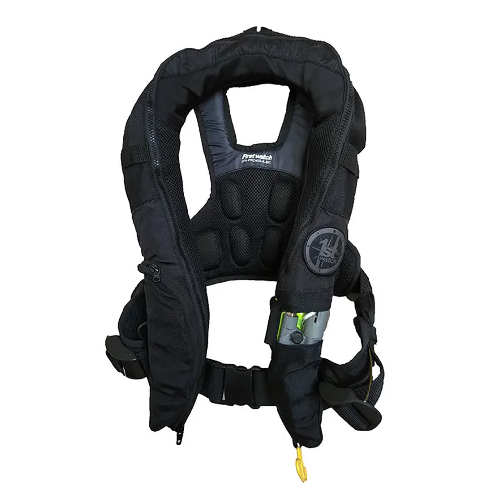 First Watch Auto/Manual Convertible 38G Inflatable PFD - Black [FW-40PROA/M-BK] First Watch