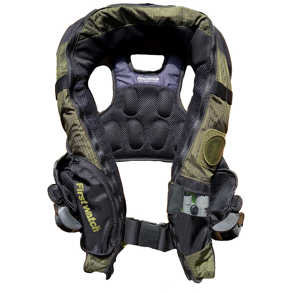 First Watch Auto/Manual Convertible 38G Inflatable PFD - Green [FW-40PROA/M-GN] First Watch