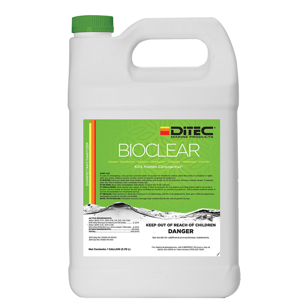 DiTEC Bioclear Disinfectant - Gallon [52-714M-4XO3] DiTEC Marine Products
