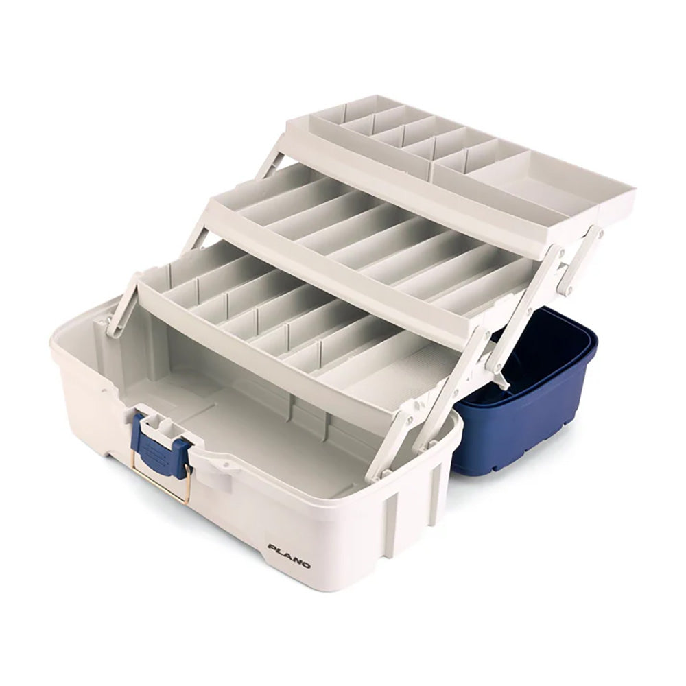 Plano Three-Tray Tackle Box - Blue/White [P000405] Plano