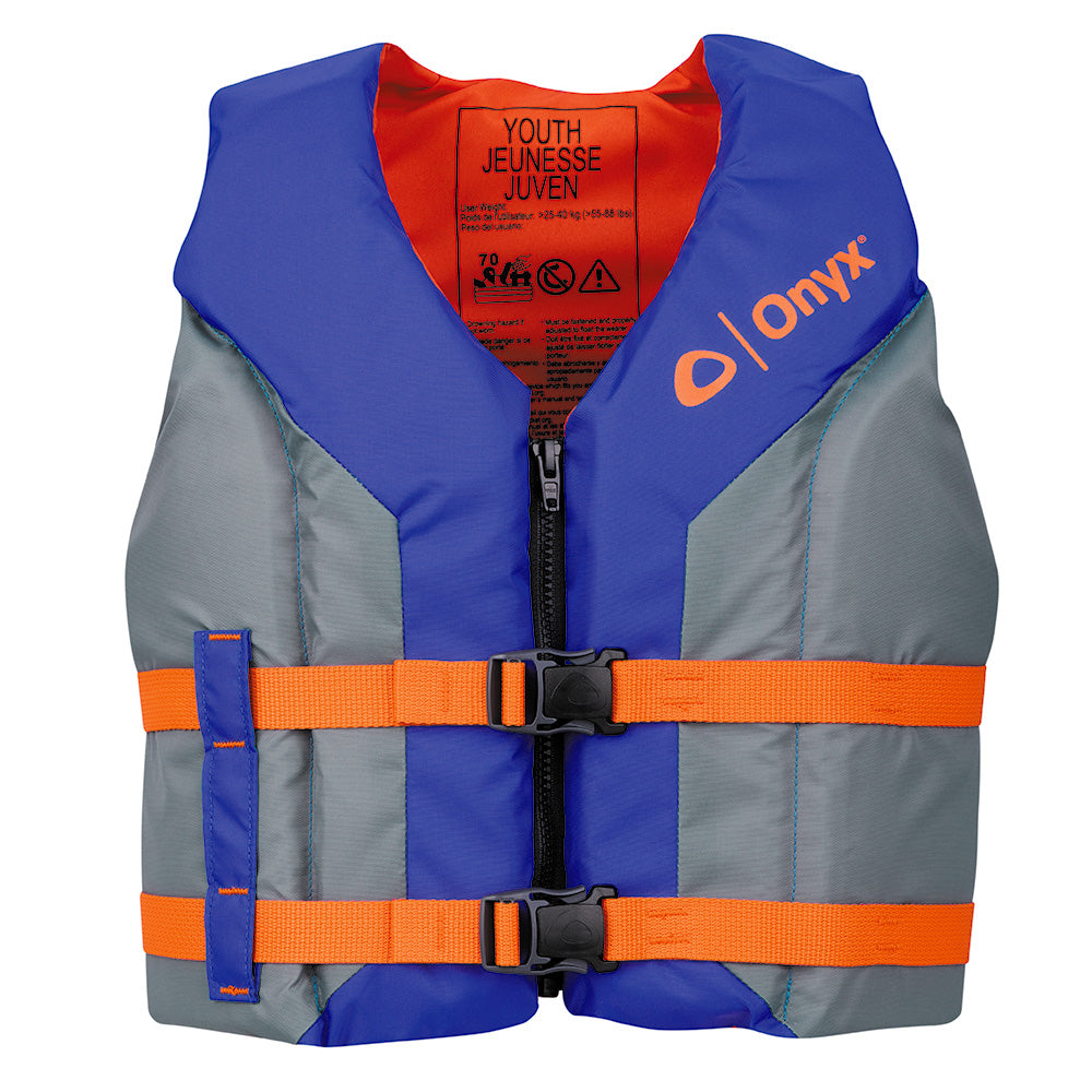 Onyx Shoal All Adventure Youth Life Jacket - Blue [121000-500-002-26] Onyx Outdoor