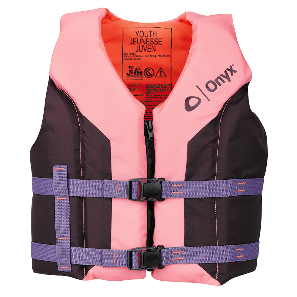 Onyx Shoal All Adventure Youth Life Jacket - Pink [121000-105-002-26] Onyx Outdoor