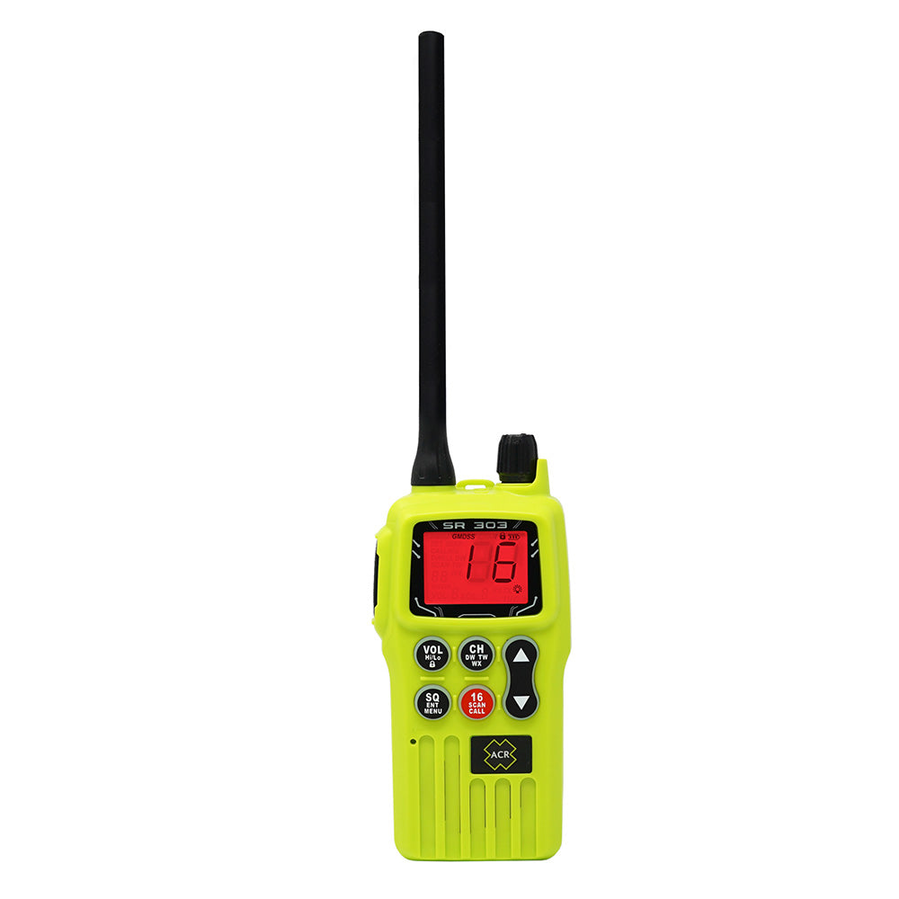 ACR SR303 Survival Radio VHF Multi-Channel GMDSS/FCC/MED w/Replaceable Lithium Ion Battery [4586] ACR Electronics