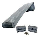 Caliber BunkWrap Kit - Grey 16' x 2" x 6" Roll + 4 Caps + HRDW Roll + 4 Endcaps  Stainless Steel Hardware [23052] Caliber
