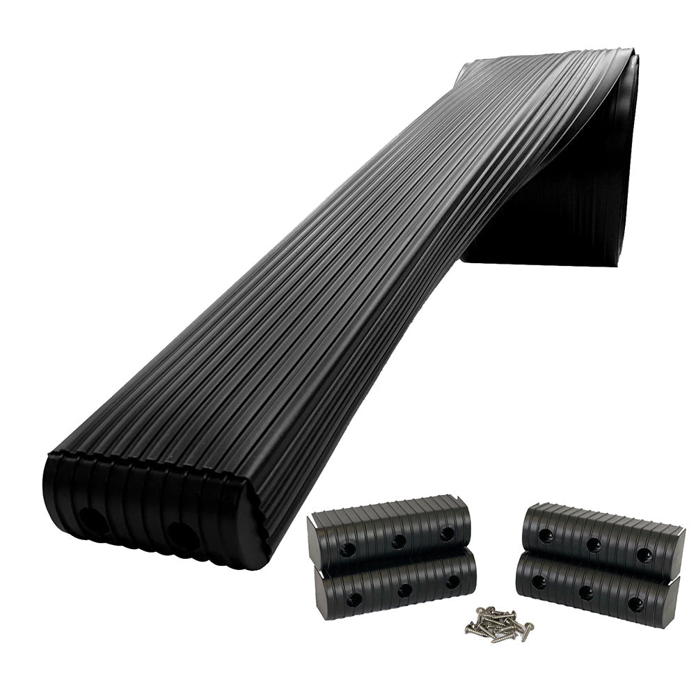 Caliber BunkWrap Kit - Black 16' x 2" x 6" Roll + 4 Caps + HRDW Roll + 4 Endcaps  Stainless Steel Hardware [23052-BK] Caliber