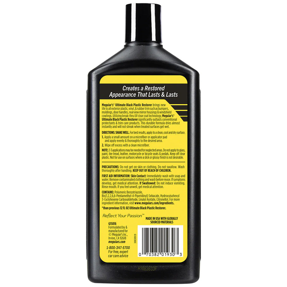 Meguiar's Ultimate Black Plastic Restorer - 16oz [G15816] Meguiar's