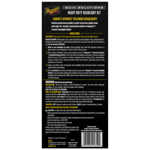 Meguiar's Quik Solutions Heavy Duty Headlight Kit [G55265] Meguiar's