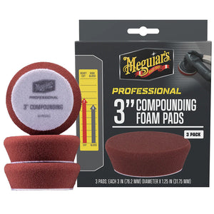 Meguiar's Professional 3" Compound Foam Pads *3-Pack [M3CFP3] Meguiar's