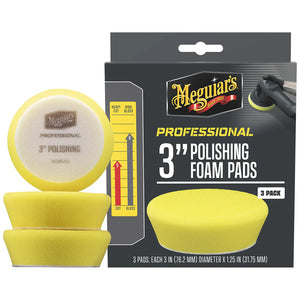 Meguiar's Professional 3" Polishing Foam Pads *3-Pack [M3PFP3] Meguiar's