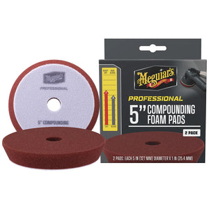 Meguiar's Professional 5" Compounding Foam Pads *2-Pack [M5CFP2] Meguiar's