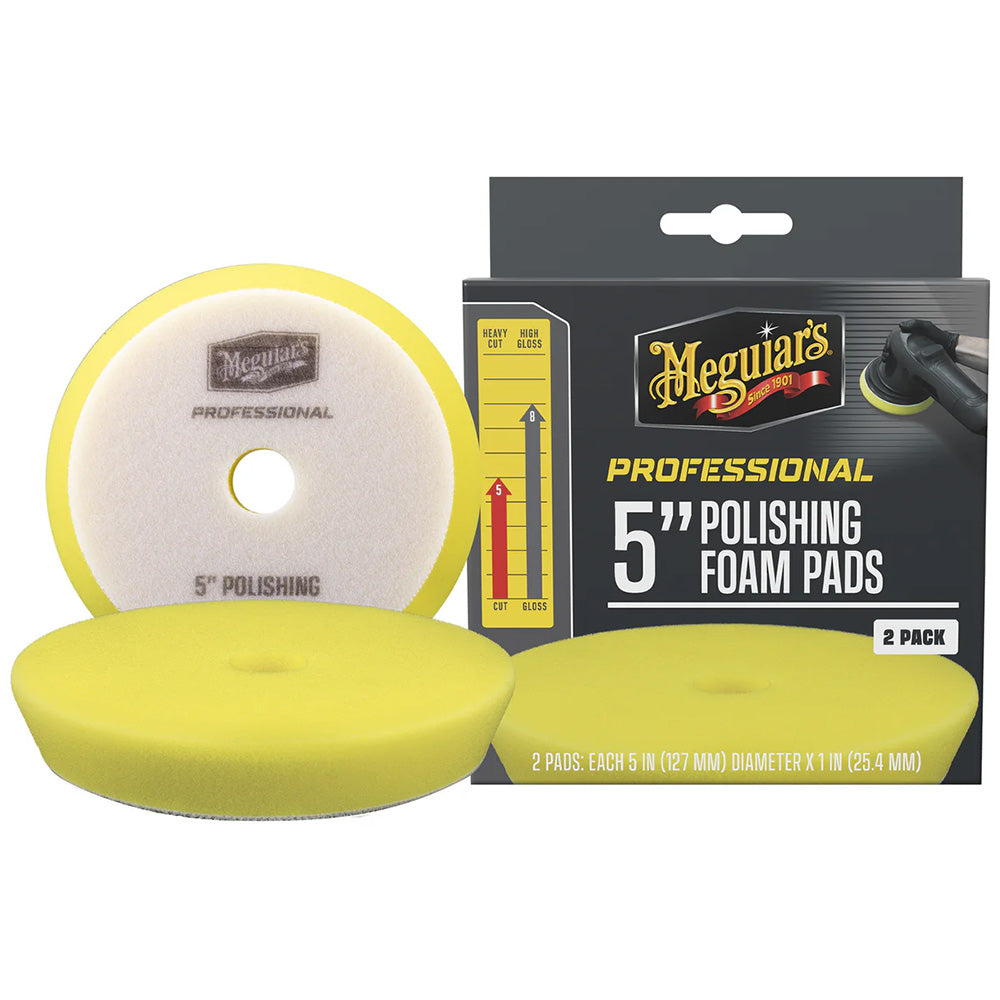 Meguiar's Professional 5" Polishing Foam Pads *2-Pack [M5PFP2] Meguiar's