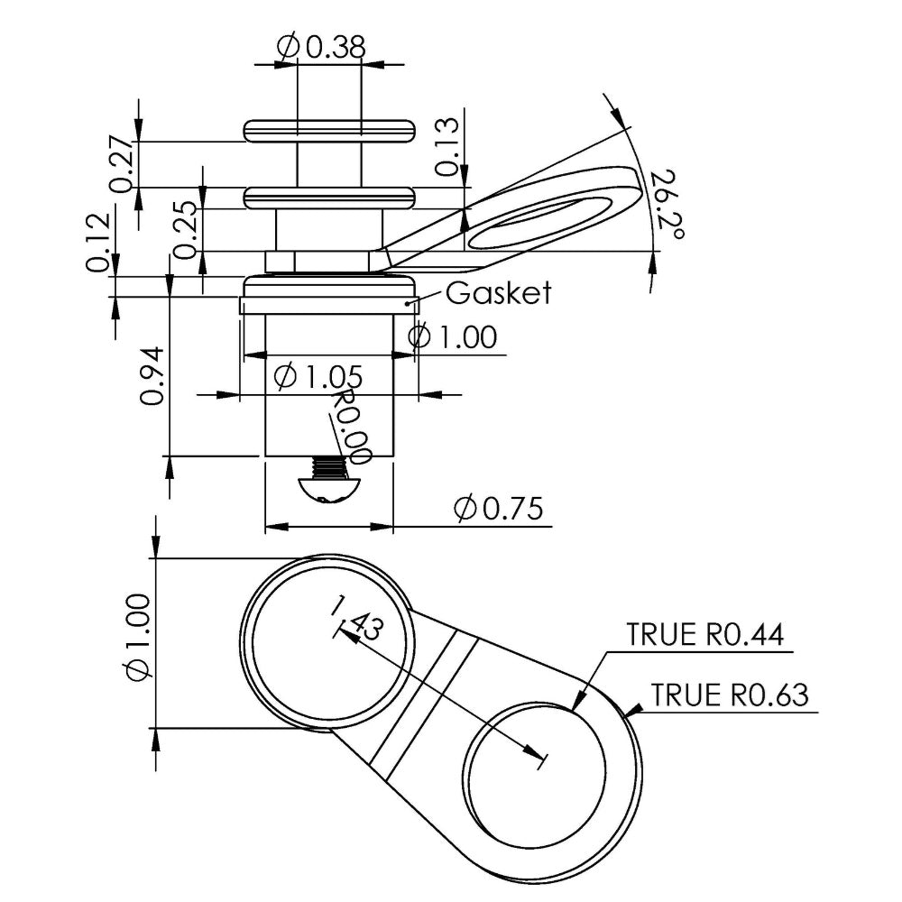 TACO Aluminum Quick-Release Fender Lock f/Pontoon Boats [F18-0186VEL-1] TACO Marine