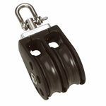 Barton Size 2 35mm Plain Bearing Pulley Block Double w/Swivel [N02230] Barton Marine