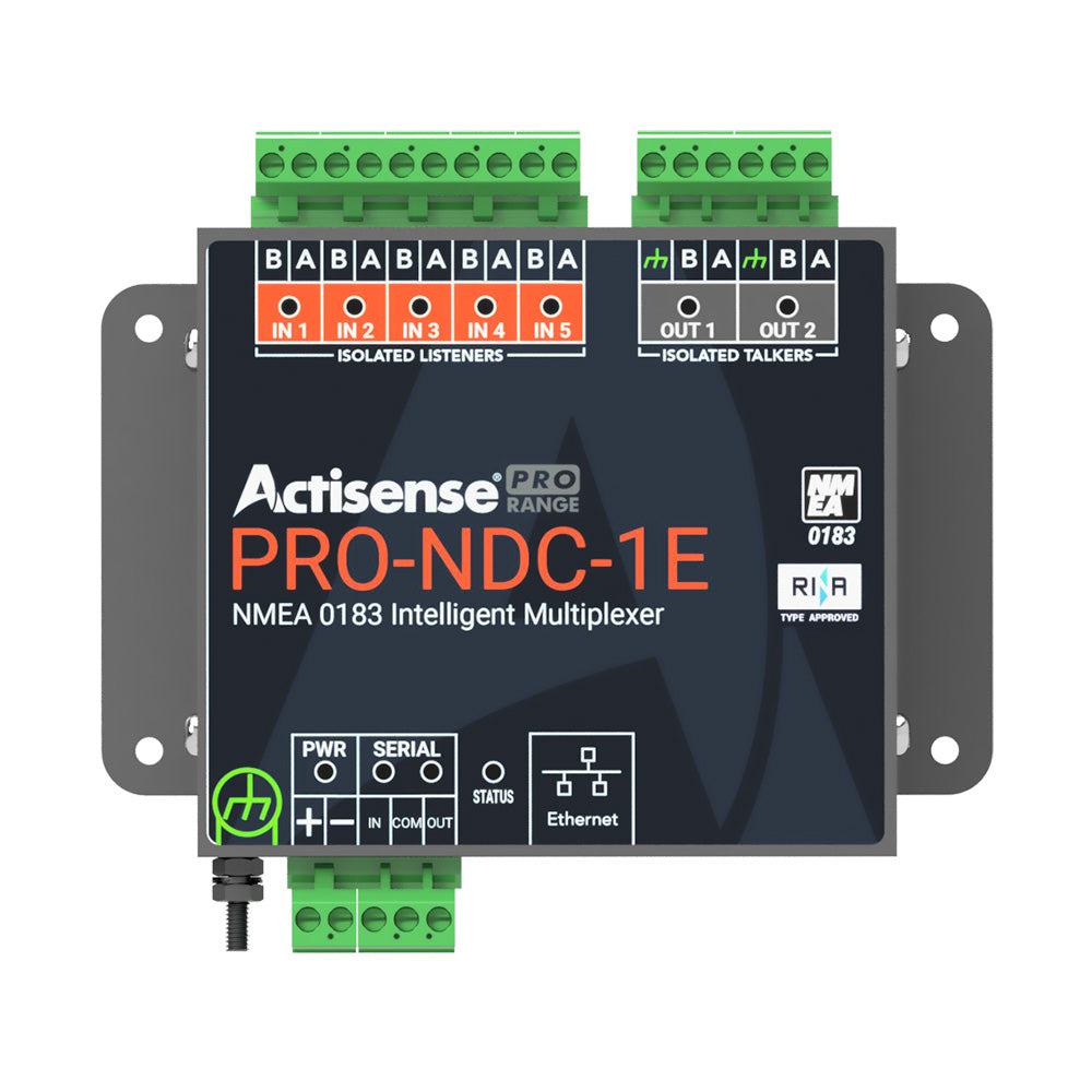 Actisense Pro NMEA 0183 Multiplexer - 5 Inputs  2 ISO-Drive Outputs, Ethernet  Serial Connections [PRO-NDC-1E] Actisense