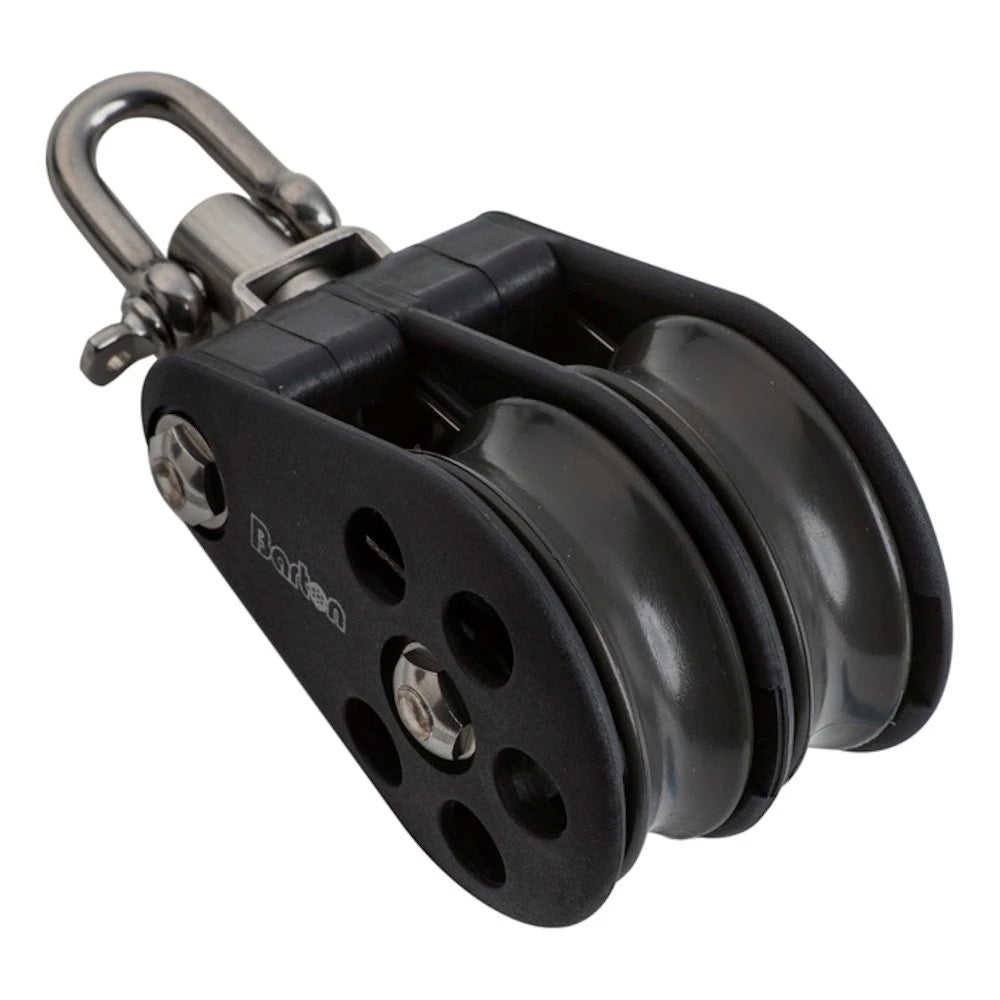 Barton Size 5 54mm Plain Bearing Pulley Block Double Block  Swivel [N05230] Barton Marine