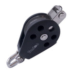 Barton Size 3 45mm Plain Bearing Pulley Block Single Swivel  Becket [N03131] Barton Marine