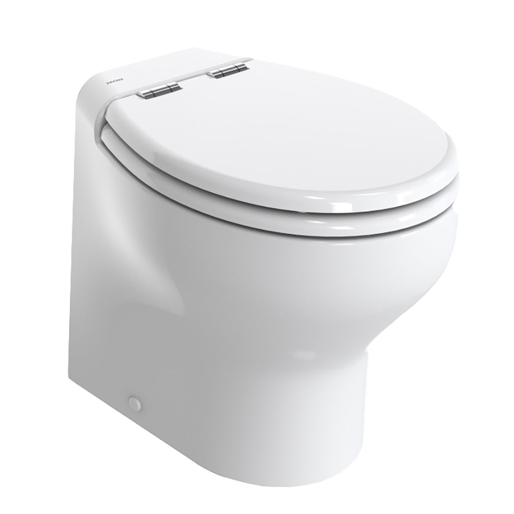 Thetford Silence Plus 2G w/.Wood Polyester Soft Close Seat  Standard Solenoid - High, White - 24V [T-S2G024NW/D00C00] Thetford Marine