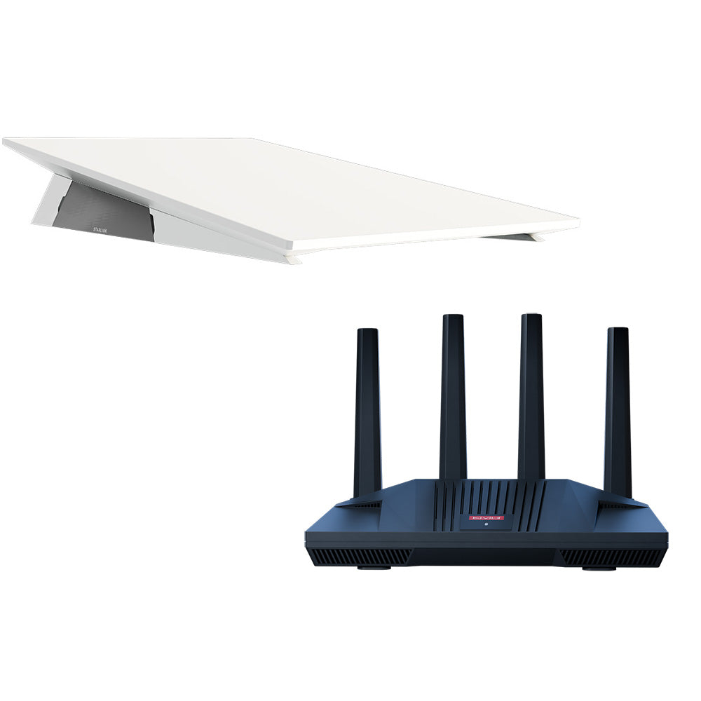 KVH Starlink Performance Gen 3 Kit w/Wedge Mount  CommBox Edge Core Communications Gateway  Wi-Fi Router [72-1113-WEDGE-CO] KVH