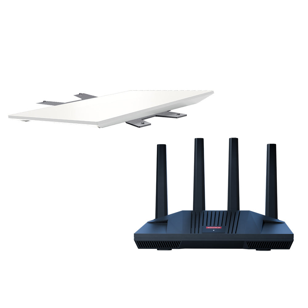 KVH Starlink Performance Gen 3 Kit w/Flat Mount  CommBox Edge Core Communications Gateway  Wi-Fi Router [72-1113-FLAT-CO] KVH
