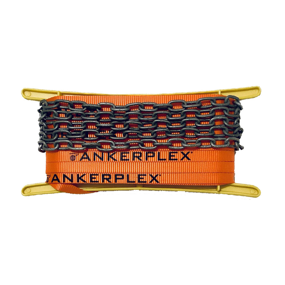 Ankerplex Flat Anchor Line w/Chain f/Vessels up to 15' 75' + 9' Galvanized Chain on Storage Reel [AFL25] Ankerplex