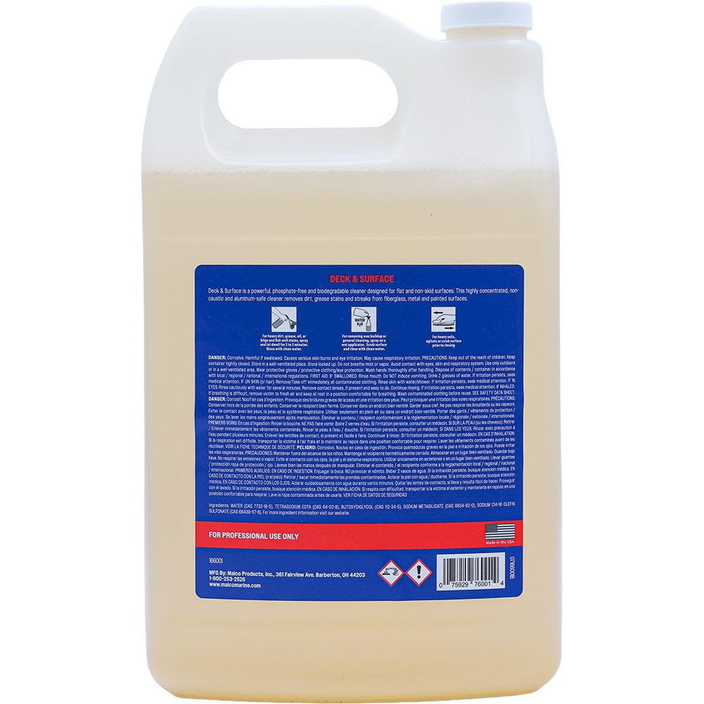 Malco Deck  Surface Spray All Purpose Cleaner - 1 Gallon [166001] Malco
