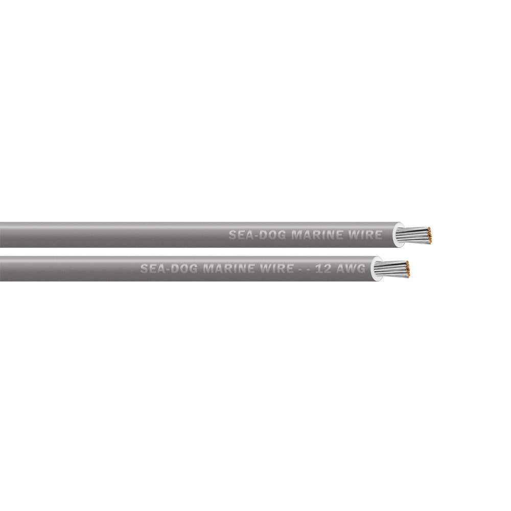 Sea-Dog 12 AWG Grey Primary Wire - 100' [8012112] Sea-Dog
