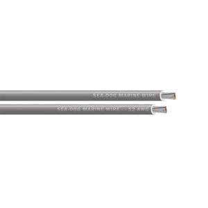 Sea-Dog 12 AWG Grey Primary Wire - 100' [8012112] Sea-Dog