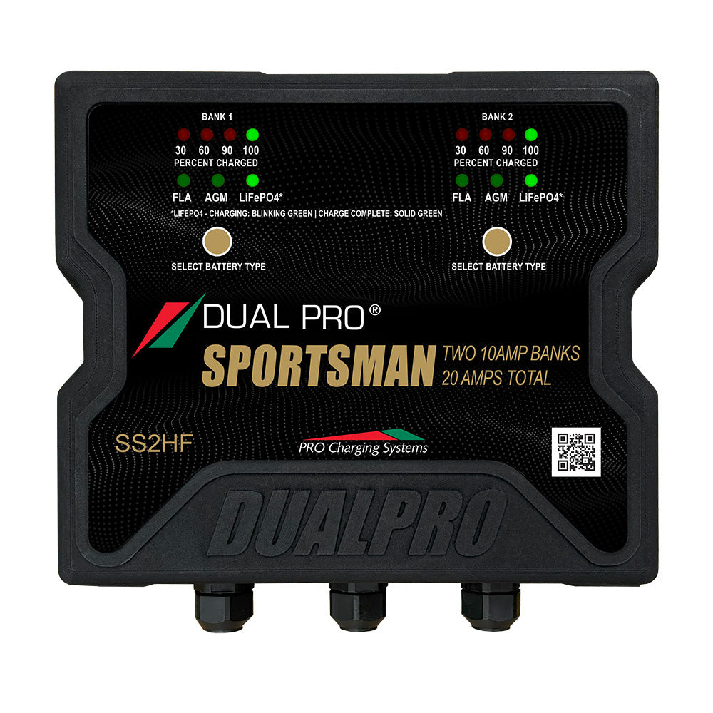 Dual Pro Sportsman Series HF Battery Charter - 20 Amp - 2 Bank [SS2HF] Dual Pro