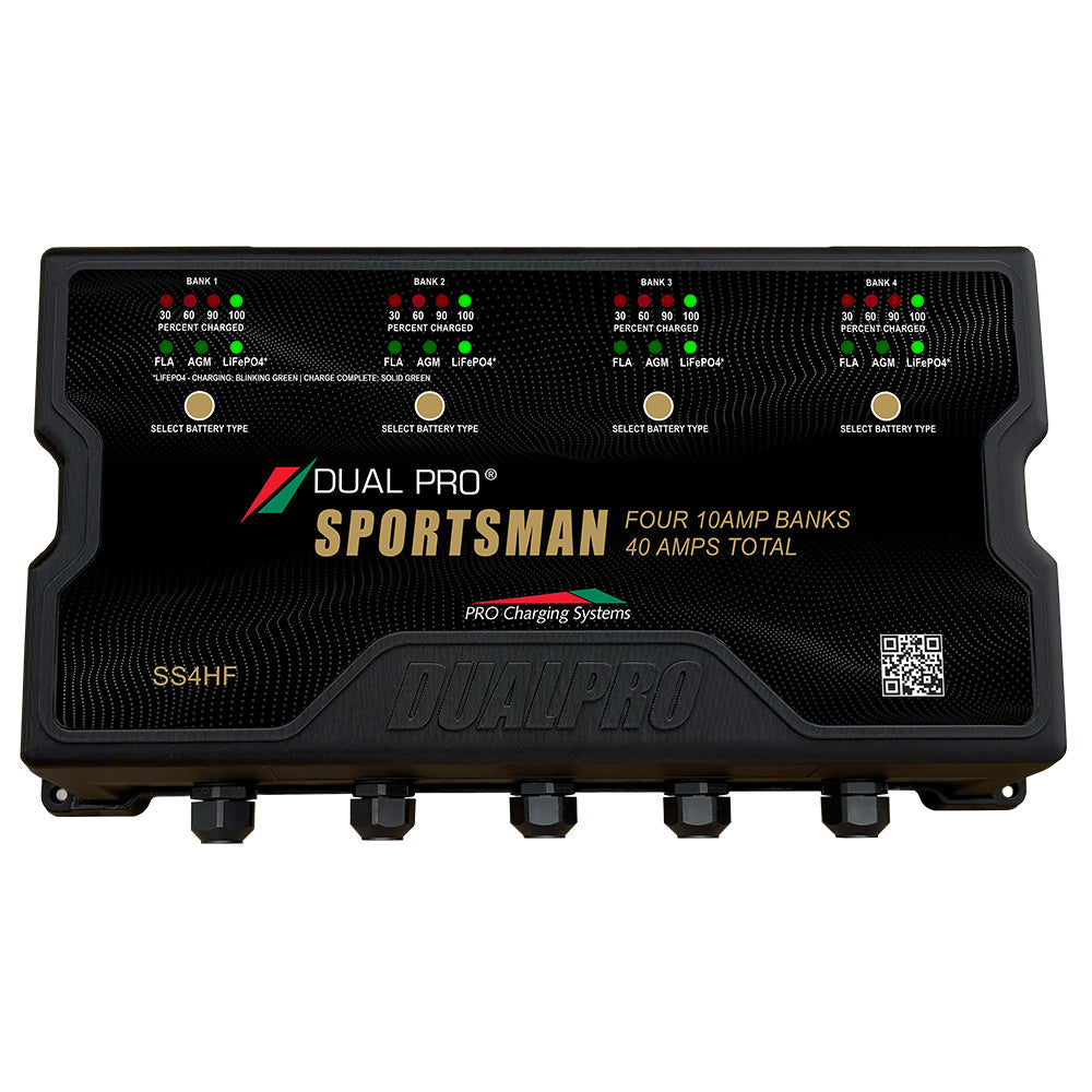 Dual Pro Sportsman HF (High Frequency) Battery Charger 40A - 4 Bank [SS4HF] Dual Pro